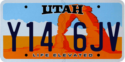 UT license plate Y146JV