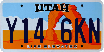UT license plate Y146KN