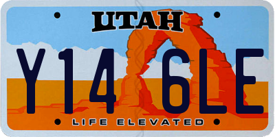 UT license plate Y146LE