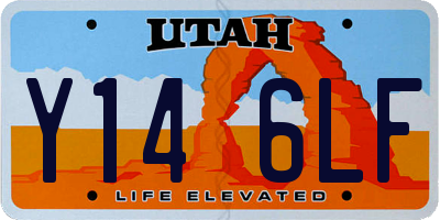 UT license plate Y146LF