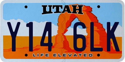 UT license plate Y146LK