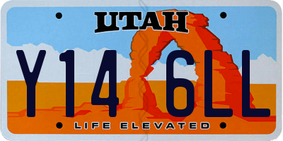 UT license plate Y146LL