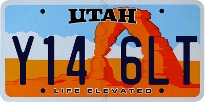 UT license plate Y146LT