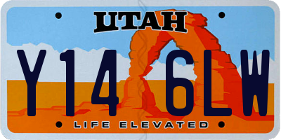 UT license plate Y146LW