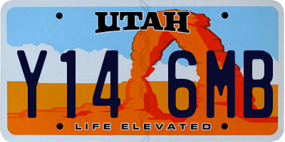 UT license plate Y146MB