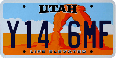 UT license plate Y146MF