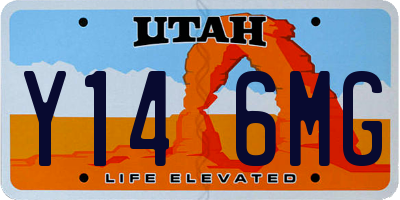 UT license plate Y146MG