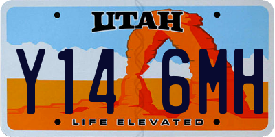 UT license plate Y146MH