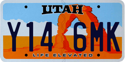 UT license plate Y146MK