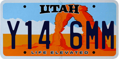 UT license plate Y146MM