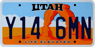 UT license plate Y146MN