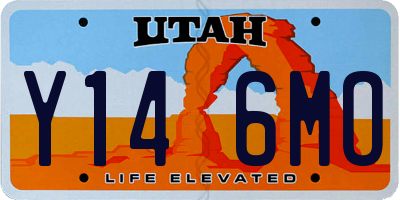 UT license plate Y146MO
