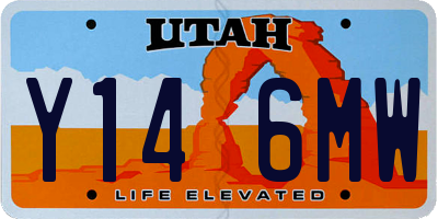 UT license plate Y146MW