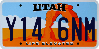 UT license plate Y146NM