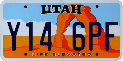 UT license plate Y146PF