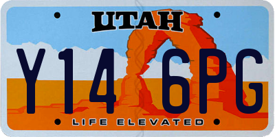 UT license plate Y146PG