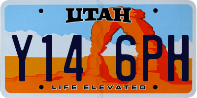 UT license plate Y146PH