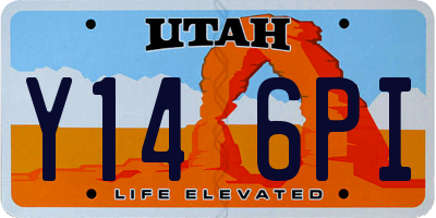 UT license plate Y146PI