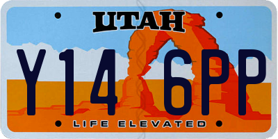 UT license plate Y146PP