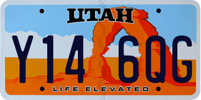 UT license plate Y146QG