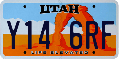 UT license plate Y146RF