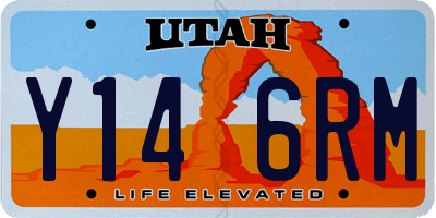 UT license plate Y146RM