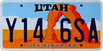 UT license plate Y146SA