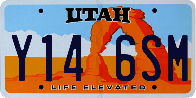 UT license plate Y146SM