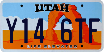 UT license plate Y146TF