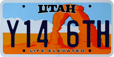 UT license plate Y146TH
