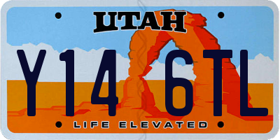 UT license plate Y146TL