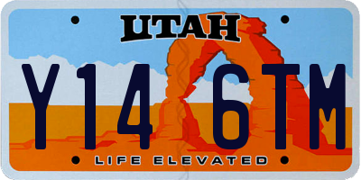 UT license plate Y146TM