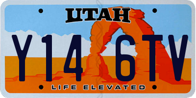 UT license plate Y146TV