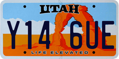 UT license plate Y146UE