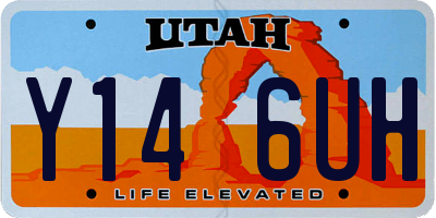 UT license plate Y146UH