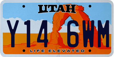 UT license plate Y146WM
