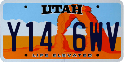 UT license plate Y146WV