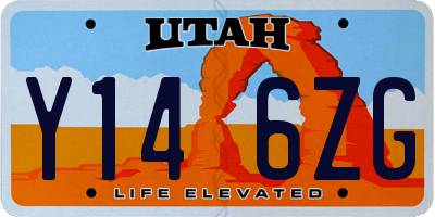 UT license plate Y146ZG