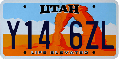 UT license plate Y146ZL