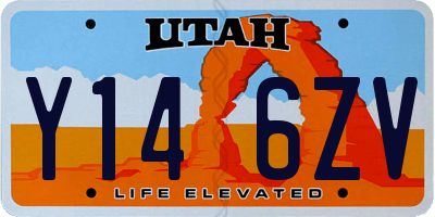 UT license plate Y146ZV