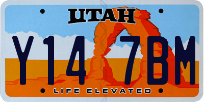 UT license plate Y147BM