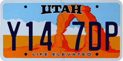 UT license plate Y147DP