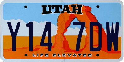UT license plate Y147DW