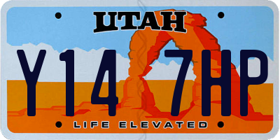 UT license plate Y147HP