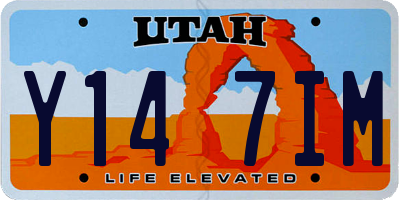 UT license plate Y147IM