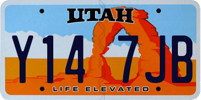 UT license plate Y147JB