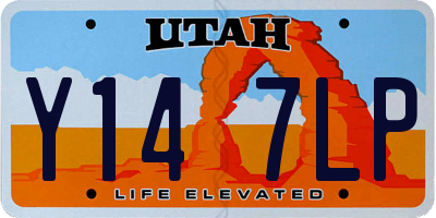 UT license plate Y147LP