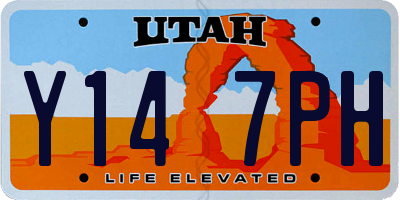UT license plate Y147PH