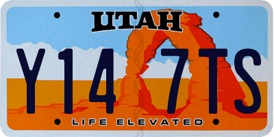 UT license plate Y147TS