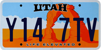 UT license plate Y147TV